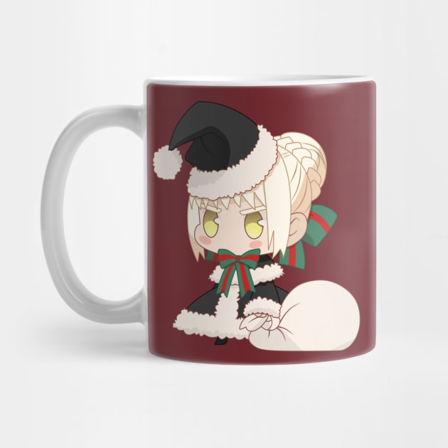 CUTE CHIBI SANTA SABER ALTER 2 from Fate Stay Night by zerooneproject